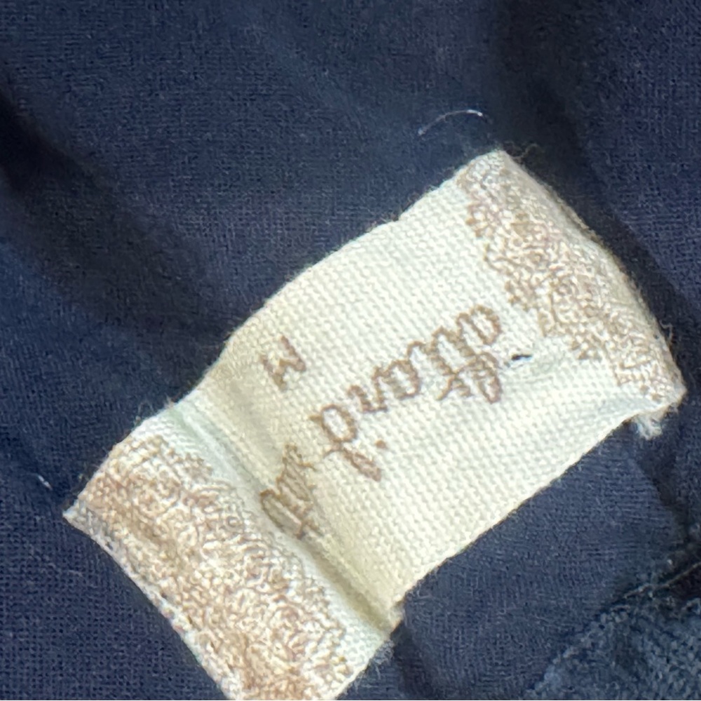 Altar'd State Navy Lace-Trim Off-Shoulder Romper - Picture 5 of 7